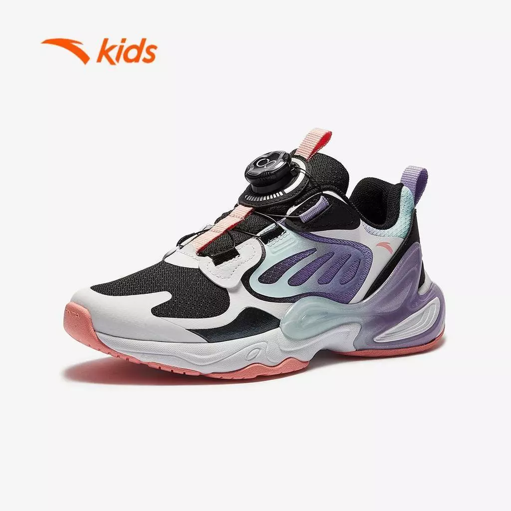 ANTA Kids Giày sneakers Thời Trang Bé Trái Bé Gái Giày trẻ em Size 33-38 Êm Nhẹ,Khóa Xoay Tiện Lợi 322548810U