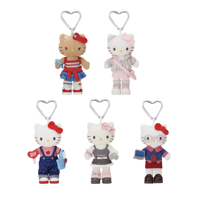 Sanrio Hello Kitty Chân Dài Sang Trọng Đồ Chơi Dễ Thương Sang Trọng KT Sáng Tạo Móc Khóa Túi Mặt Dây Chuyền Trẻ Em Quà Tặng