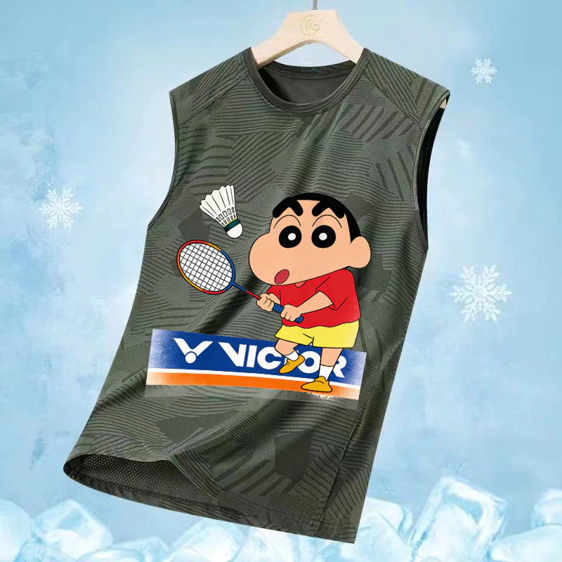 Áo hai dây Victor cho mùa hè, phù hợp quần vợt và bóng rổ, chất liệu mỏng, khô nhanh