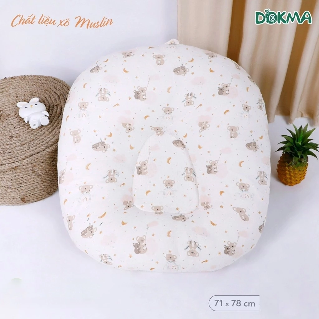 👶 Gối Chống Trào Ngược Dokma DS534  – An Toàn Cho Bé Sơ Sinh, Giảm Nôn Trớ, Mềm Mại Dễ Ngủ