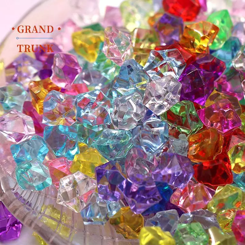 Khối Đá Nhiều Màu Sắc - Đồ Chơi Trẻ Em Kim Cương Pha Lê, 20 Chiếc, Phụ Kiện Trang Trí Handmade