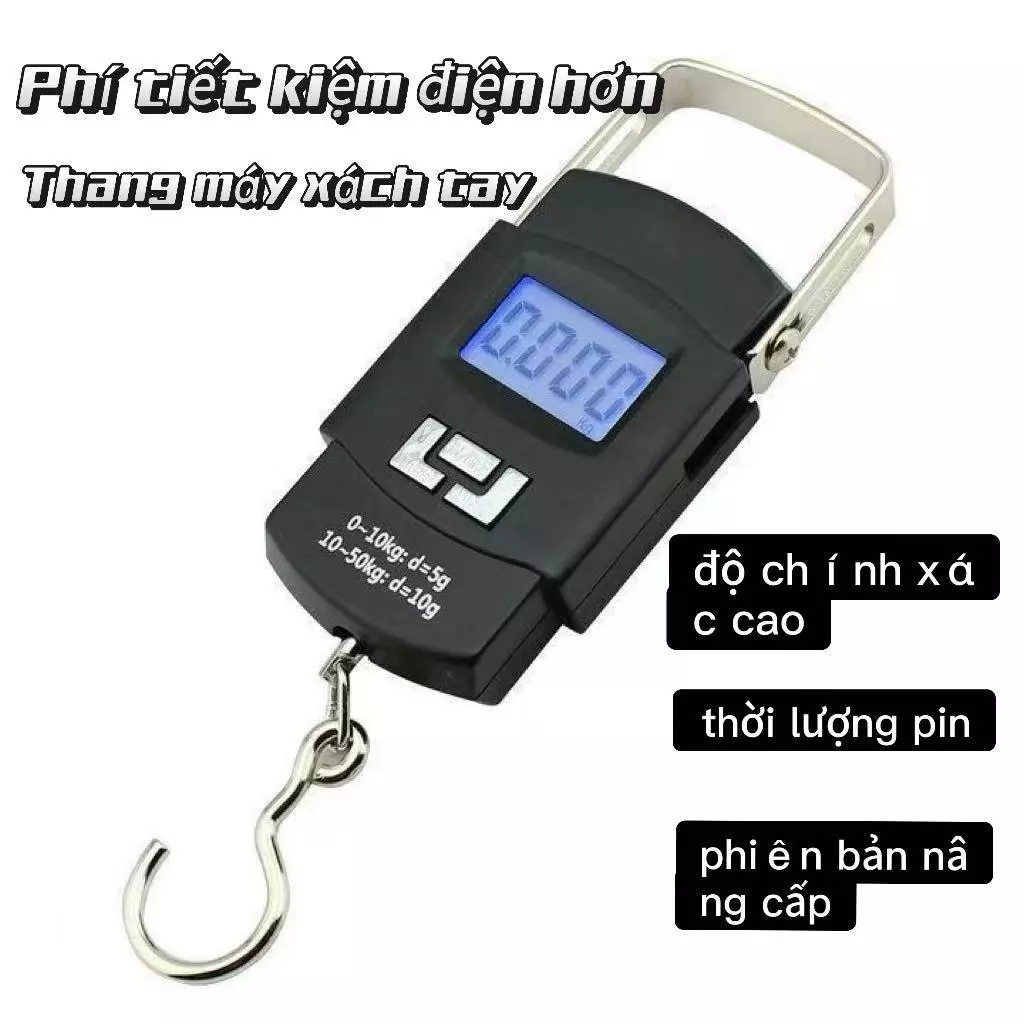 Cân cầm tay nhỏ gọn, màn hình LED, độ chính xác cao, đa chức năng
