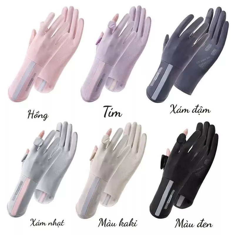[ FREESHIP ]Găng Tay Chống Nắng, Găng Tay Co Giãn Đi Nắng , Găng Tay Lái Xe Chống Trơn Trượt Thời Trang AB01