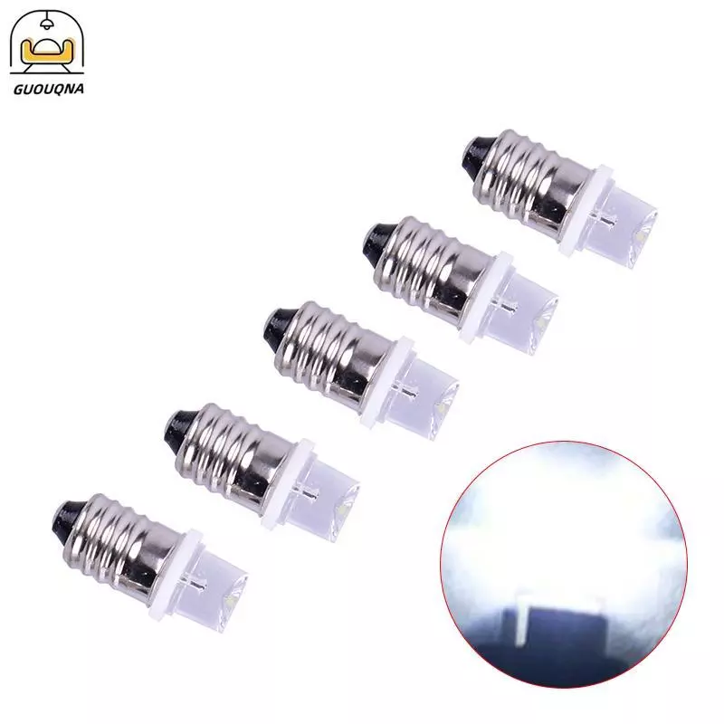 GUOUQNA 5 Cái / bộ E10 Bóng Đèn Led DC 3V 4.5V Bóng Đèn Đèn Báo Bóng Đèn Pin Bóng Đèn