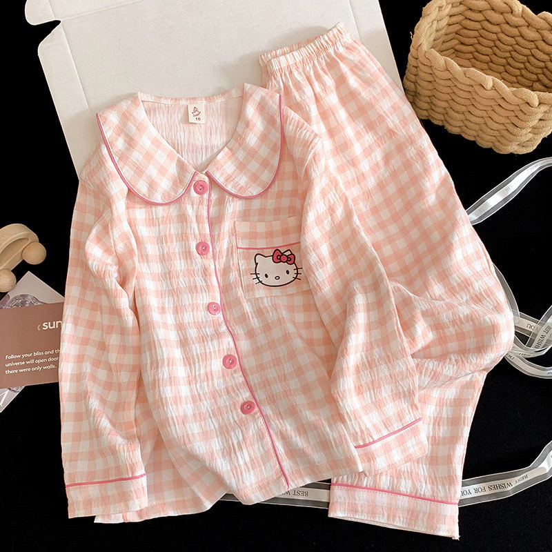 [JoyKids]Bộ đồ ngủ dài tay dài chân cho bé, chất cotton mềm mại như mây, mặc thoải mái ở nhà và ngủ, có size gia đình, size 100-170