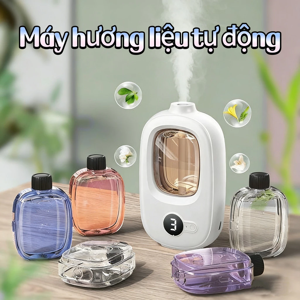 Máy hương liệu tự động 6 chế độ Màn hình LED Phòng ngủ Nhà vệ sinh Đặc biệt khuếch tán nhanh