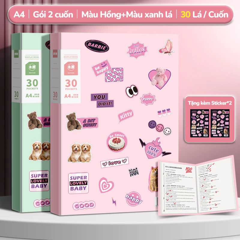 File lá đựng tài liệu A4 tiện dụng với nhiều màu macaron, tổ chức tài liệu văn phòng, học sinh và kết quả khám