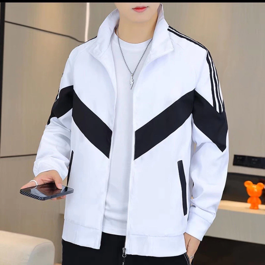 Áo Khoác Dù Nam Nữ 2 Lớp Form Rộng Phối Tay Sọc Trẻ Trung Năng Động Phong Cách Hàn Quốc XSTT FASHION