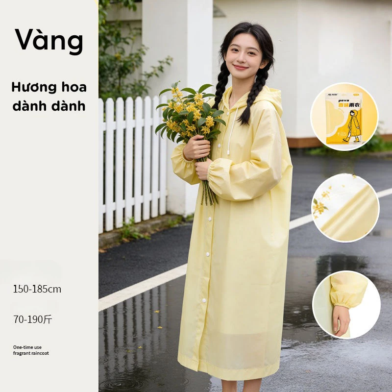 Áo Mưa EVA 1 Người Chống Nước, Gấp Gọn Bỏ Túi, Nhẹ Thoáng Khí, Dùng Đi Học Du Lịch Concert Nhamoivn