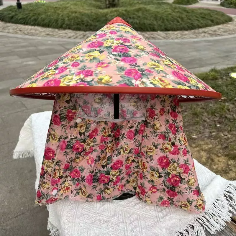 Mũ Chống Nắng Nữ Ngoài Trời Làm Việc Che Nắng Chống Mưa Trà Chọn Mũ Bảo Vệ Cổ Khăn Choàng Mũ Cách Nhiệt Chống Nắng