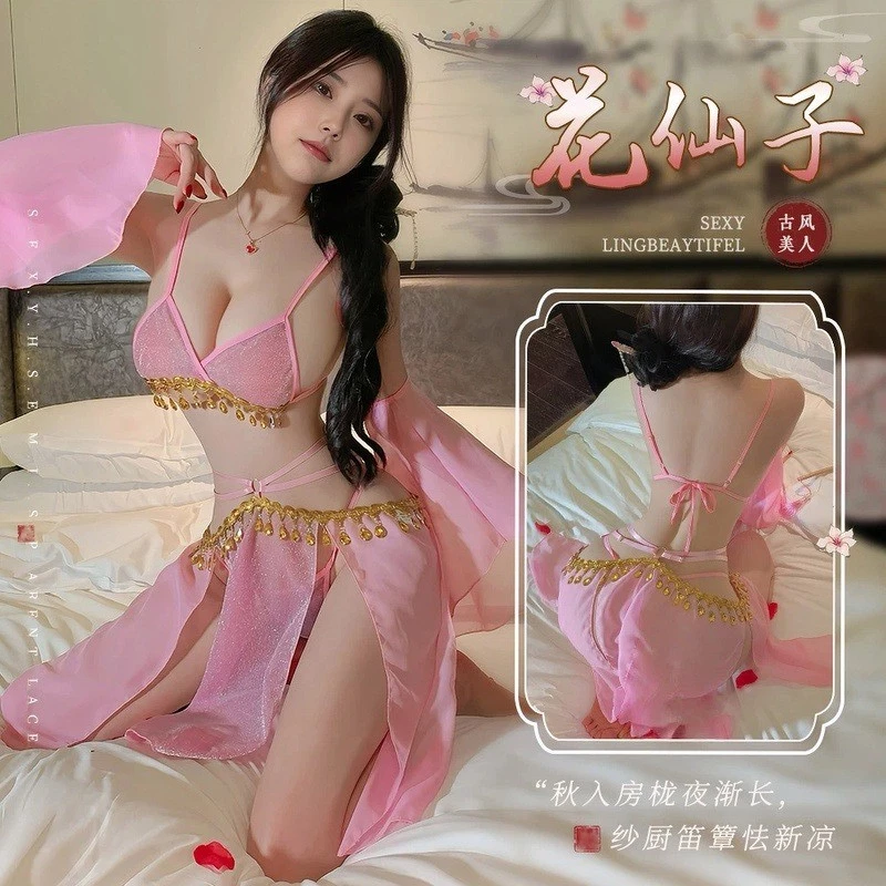 Nhảy Múa Công Chúa | Trang Phục Có Chuỗi Thêu Và Đính Cườm Cho Vũ CôngStreamer Quyến Rũ