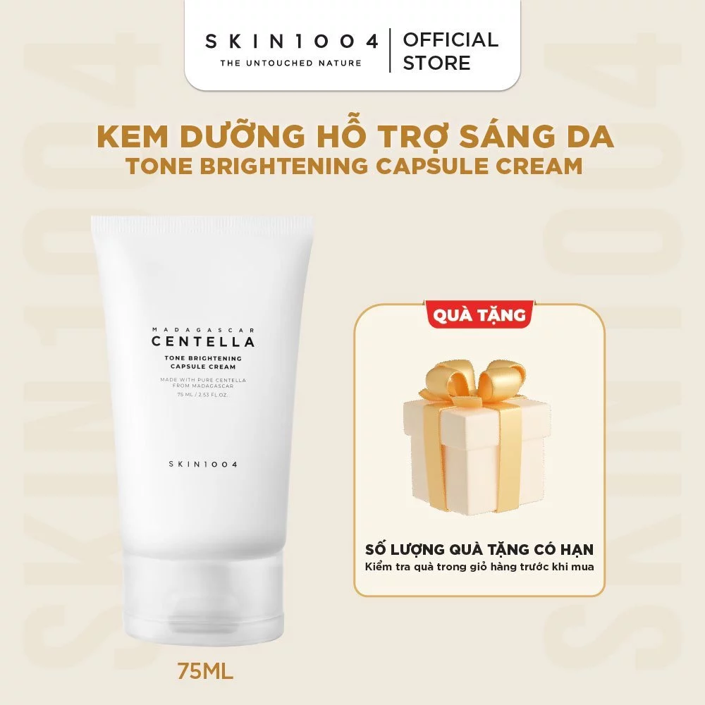 Kem Dưỡng Ẩm Dưỡng Sáng SKIN1004 Madagascar Centella Tone Brightening Capsule Cream 75ml