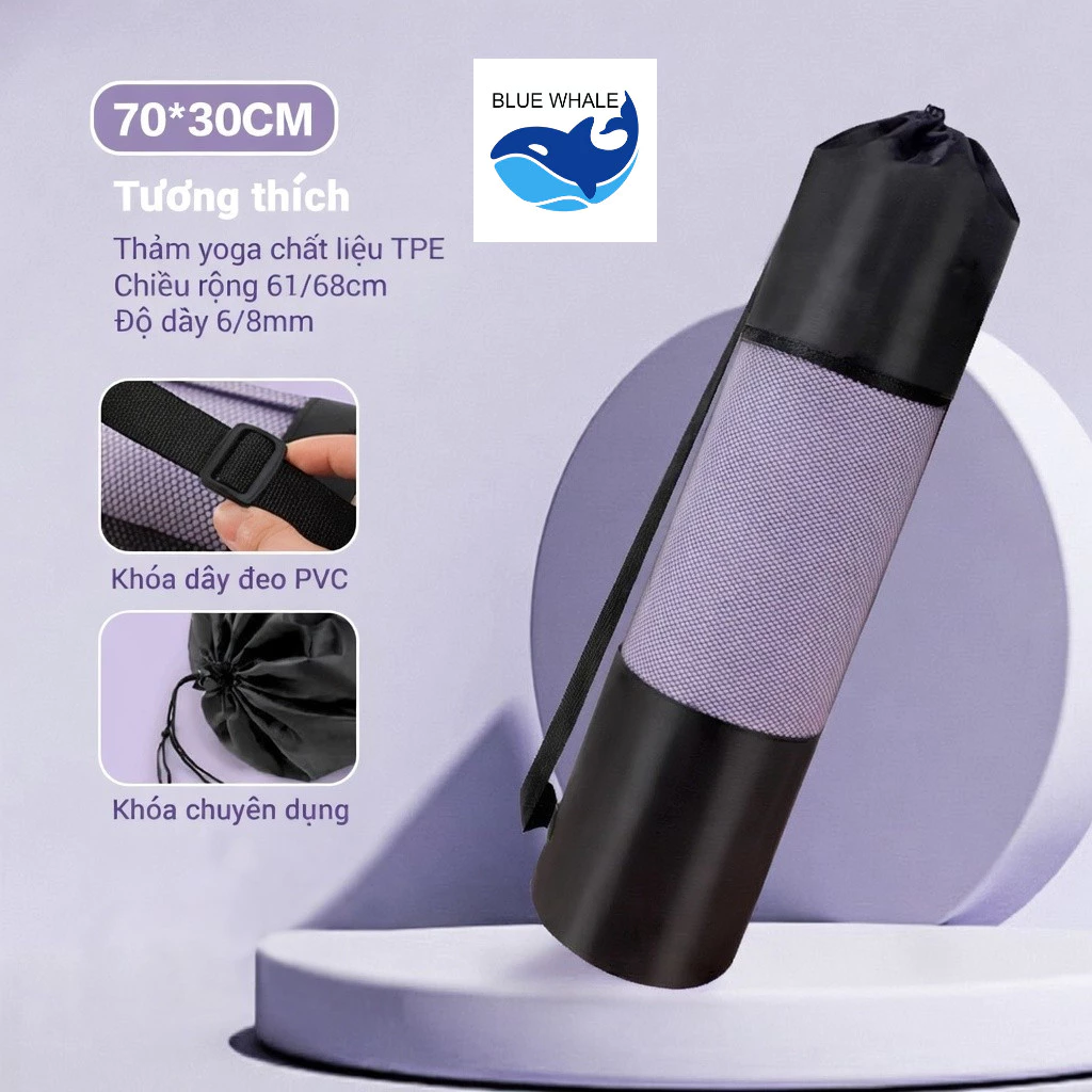 Túi Đựng Thảm Tập Yoga Thảm Thể Thao Di Động Dạng Lưới Đa Năng Phù Hợp Với Thảm 6-10mm