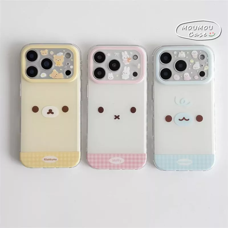 Ốp Lưng Cho Iphone 16 11 17 14 15 13 12 Pro Max Air 8 7 16 15 14 Plus X XR XS Max Gấu Thỏ Dễ Thương Bìa IMD Mới