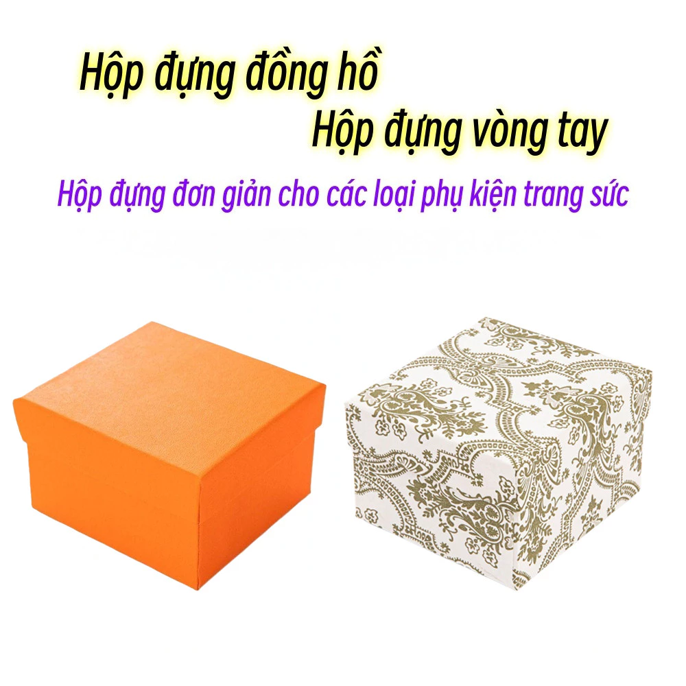Hộp đựng đồng hồ vòng tay，Hộp đựng đơn giản cho các loại phụ kiện trang sức，Hộp quà giấy có nắp