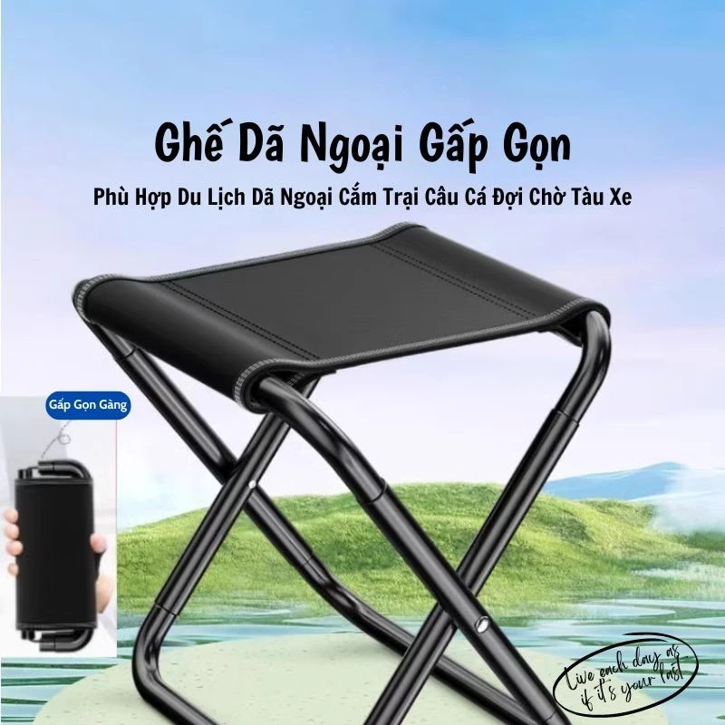 Gấp Nhôm Ghế Câu Cá Đi Bộ Đường Dài Ghế Cắm Trại Ngoài Trời Dã Ngoại Cắm Trại Dễ Dàng Bảo Quản Ghế Đi Biển