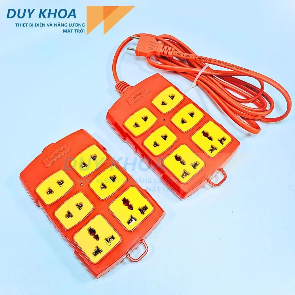 Ổ Cắm Điện Lõi Sứ 6 Ổ Hinoki Chịu Tải Cao – Có Dây/Không Dây, Chống Cháy Nổ, Dùng Thiết Bị Công Suất Lớn