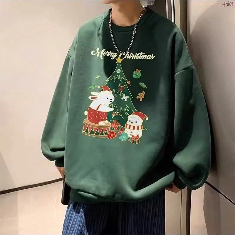 ÁO SWETER CỔ TRÒN IN CÂY THÔNG NOEL NGƯỜI TUYẾT GIÁNG SINH XSTT FASHION