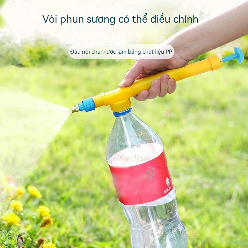 Vòi Phun Sương, Xịt Nước Tưới Cây Thay Thế Bình Phun - Vòi Áp Suất Cao Gắn Chai - HÀNG CÓ SẴN