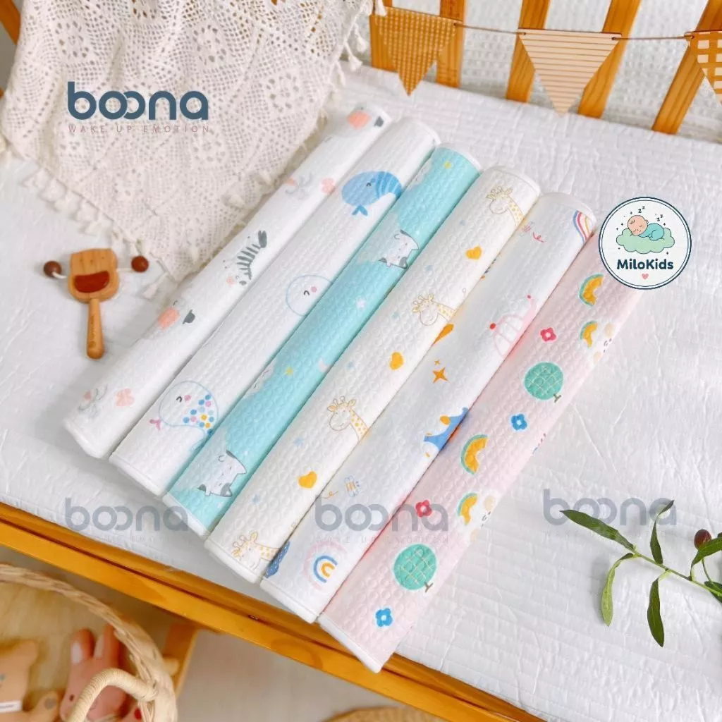 Combo 2 Tấm Lót Chống Thấm Cao Cấp Boona Chất Vải Cotton Oragnic Ovoan Mềm Mại, Siêu Thoáng khí cho bé KT 50*70cm