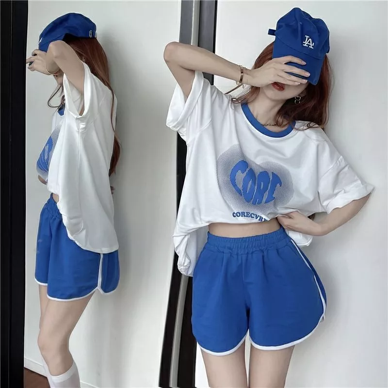 Bộ đồ thể thao thường ngày dành cho nữ, đồ ngủ mùa hè mới, thích hợp mặc ngoài trời, bộ đồ mặc nhà - Hàng Order
