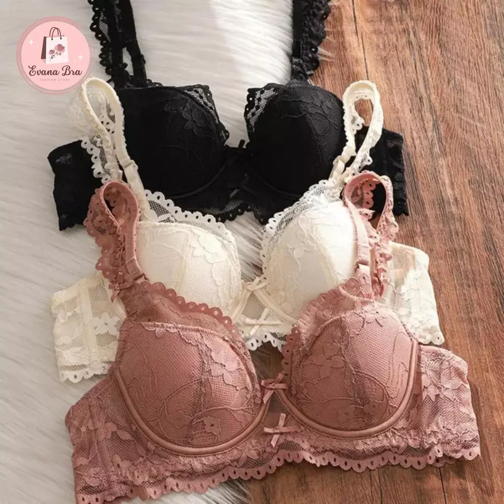 [A20-DEAL MỞ BÁN] Áo Lót Ren Độn Ngực 0.5cm, Nâng V1, Thoáng Mát Nâng V1, Thoáng Mát