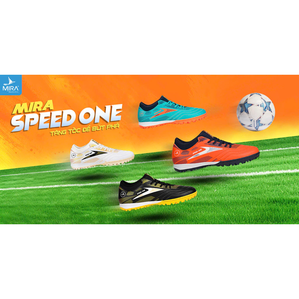 Giày bóng đá sân cỏ nhân tạo Mira Speed One kèm tất tặng