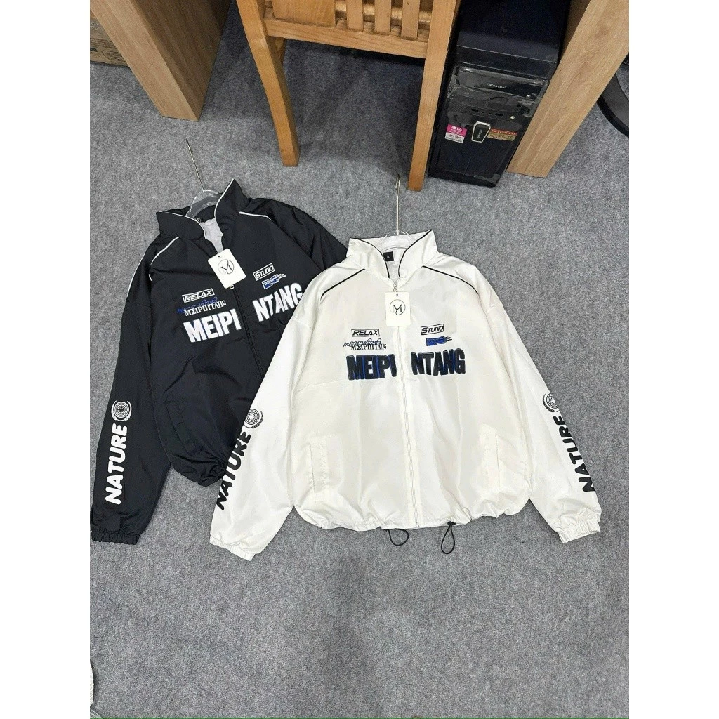 ÁO KHOÁC DÙ GIÓ NAM NỮ ĐI PHƯỢT KHÔNG NÓN IN HỌA TIẾT MEIPI NTANG XSTT FASHION