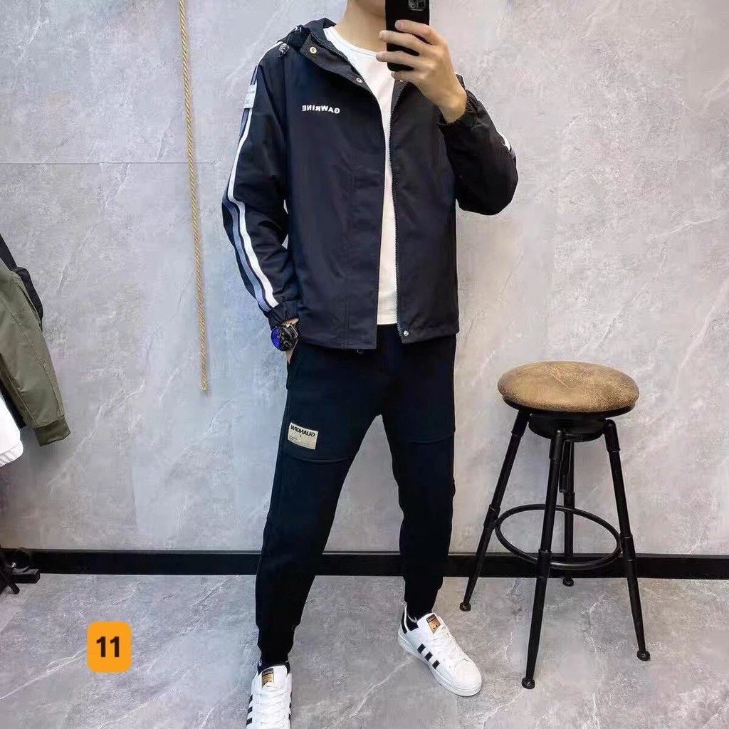 Áo Khoác Dù Nam Nữ 2 Lớp Cao Cấp Có Nón Kèm Sọc Tay Họa Tiết Thêu Chữ Giá Rẻ Hot Trend XSTT FASHION