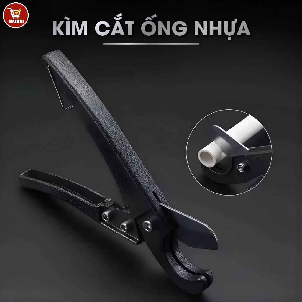 Kìm cắt ống, kìm cắt ống PVC, kéo cắt nhanh cho ống nước và ống nhôm-nhựa, chắc chắn, sắc bén và bền bỉ.