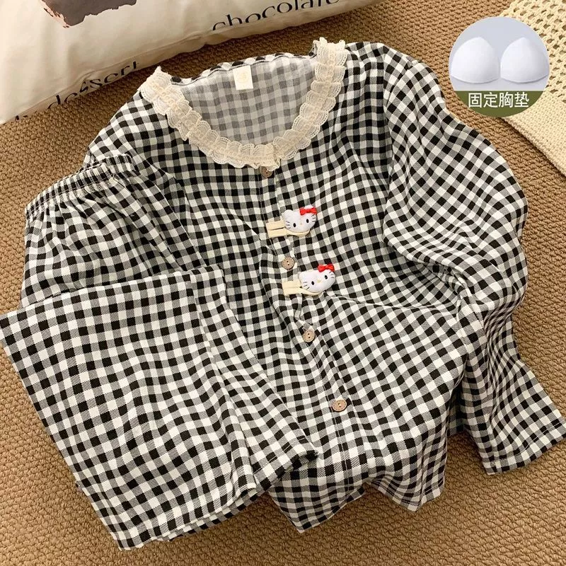 Bộ đồ ngủ kẻ sọc tay dài cho gia đình, phù hợp nhiều kích thước
