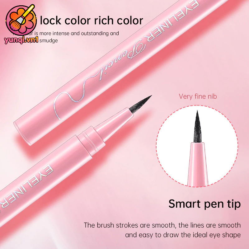【yunqi】Bút kẻ mắt nước siêu mảnh không lem lâu trôi chống thấm nước đường kẻ mắt siêu mảnh.