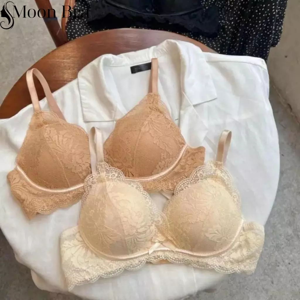 [A15-LOẠI ĐẸP] COMBO & LẺ Áo Lót Ren Không Gọng Cao Cấp Mút 2.5cm Massage Nâng Ngực Chống Chảy Bra Nữ Women