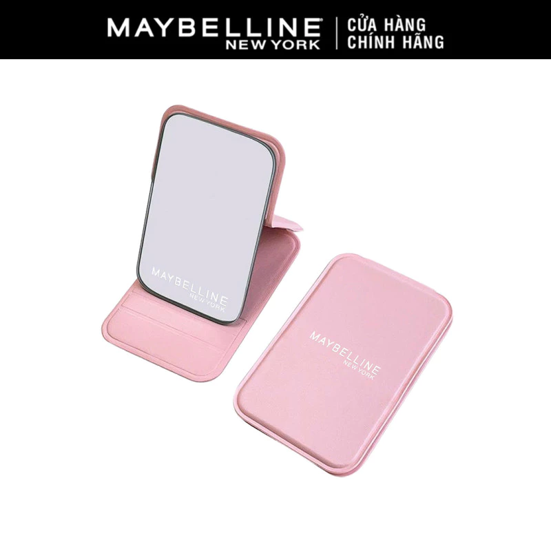 [QUÀ TẶNG KHÔNG BÁN] Gương trang điểm tiện lợi gấp gọn màu hồng Maybelline New York