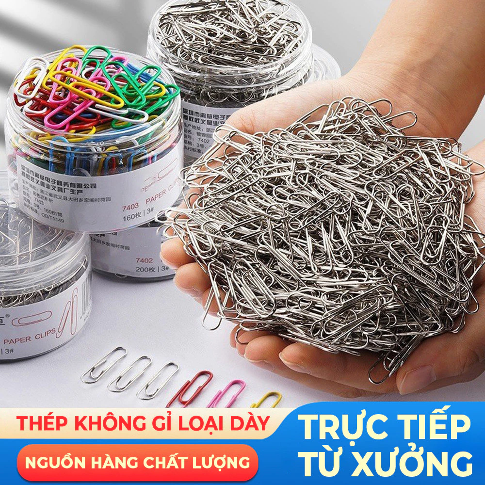 Ghim Kẹp Giấy A4, mini kim loại nhiều màu: Phụ kiện văn phòng siêu xinh,  Nhiều Màu Siêu Sinh Phù Hợp Cho Dân Văn Phòng