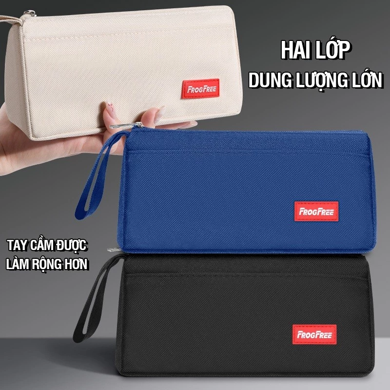 Túi Đựng Bút Đơn Giản Bằng Vải Nhiều Màu,  Cơ Bản, Học Sinh, Chống Bụi Bẩn, Dễ Vệ Sinh