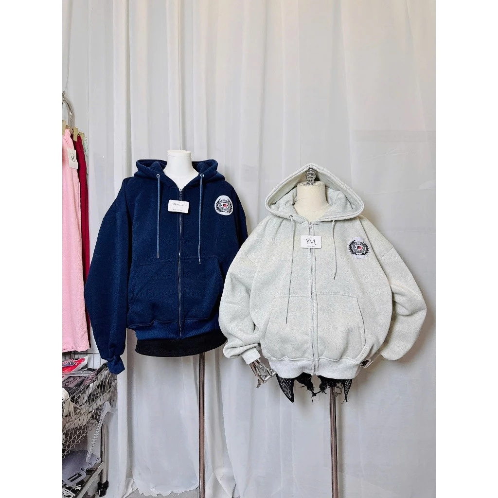 ÁO HOODIE NAM NỮ CÓ NÓN DÁNG DÀI IN LÁ CỜ VINTAG SAU ÁO CHỐNG NẮNG TỐT XSTT FASHION