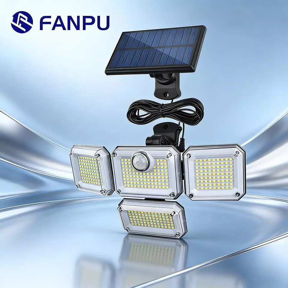 Đèn Pin Năng Lượng Mặt Trời Dạng Rời Công Suất Lớn, Cảm Biến Chuyển Động Thông Minh, Tiết Kiệm Điện