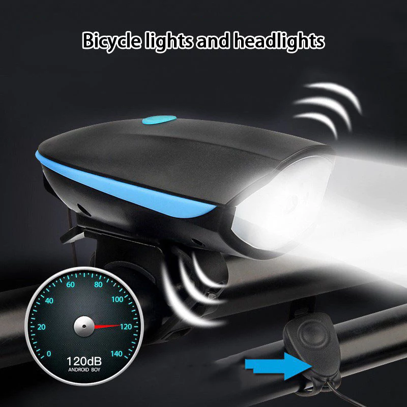 Đèn xe đạp leo núi chống nước, sạc nhanh Type-C, model 7588, thích hợp chiếu sáng khi đạp xe ban đêm