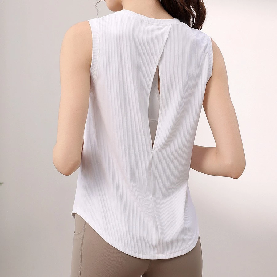 Lulu áo vest thể thao sọc yoga cho nữ, chất liệu thoáng mát phù hợp chạy bộ và tập gym, phối cùng áo thun không tay tiện lợi cho mùa hè