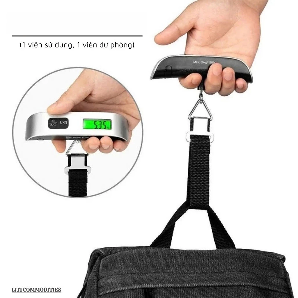 Cân điện tử cầm tay 50kg/75kg,cân vali hành lý,cân hàng hóa 50kg/75kg-TOOLIX
