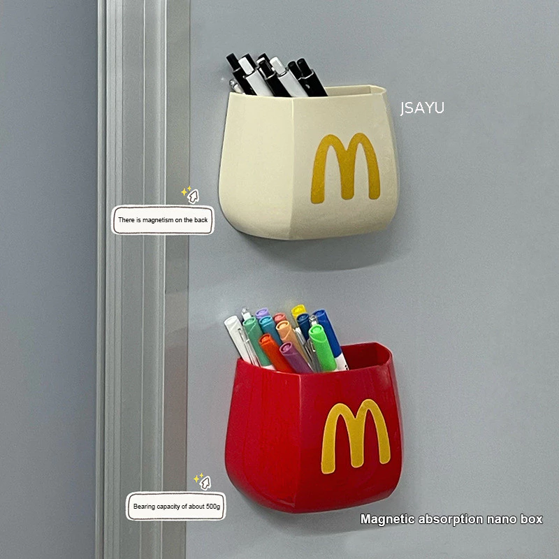Hộp đựng đồ gia dụng dễ thương, đa chức năng, hộp đựng bút, hộp hút nam châm gắn tủ lạnh.