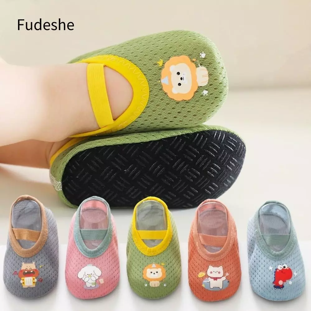 Giày trẻ em FUIDESHE, Giày đế mềm mùa hè, Giày trong nhà thoáng khí chống trượt mỏng cho trẻ mới biết đi