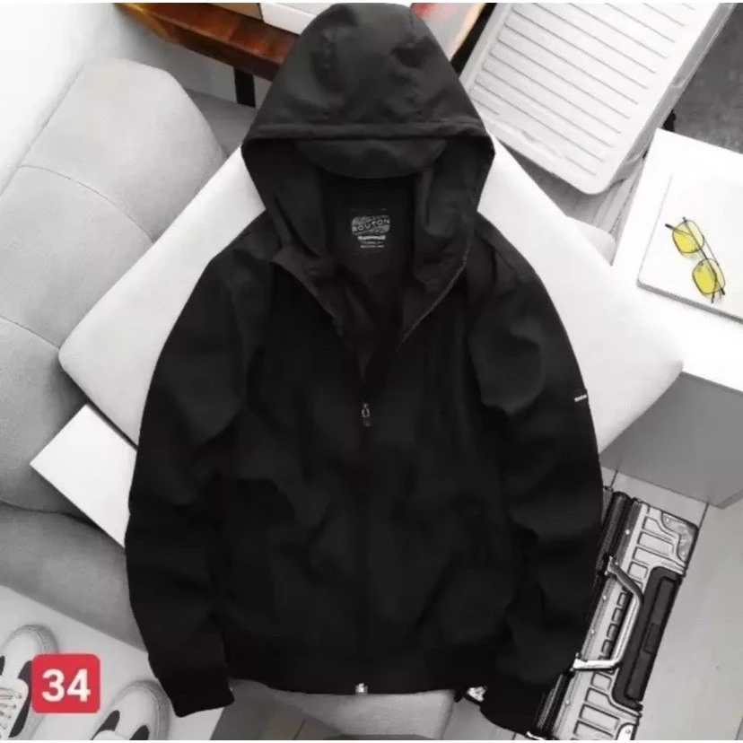 ÁO KHOÁC DÙ TRƠN NAM2 LỚP CÓ NÓN PHỐI KHÓA KÉO Ở TÚI THIẾT KẾ TÚI TRONG XSTT FASHION