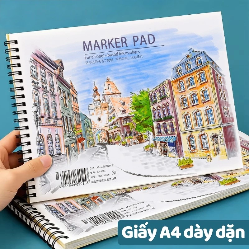 Vở Vẽ Phù Hợp Cho Học Sinh Mỹ Thuật, Với Chất Liệu Giấy Dày Cao Cấp, Có Đầy Đủ Các Kích Thước Như A4 Và A5