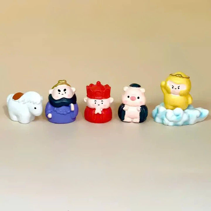 Combo 5 Mô Hình Tây Du Ký Thầy Trò Đường Tăng Cute Trang Trí Tiểu Cảnh, Cây Cảnh
