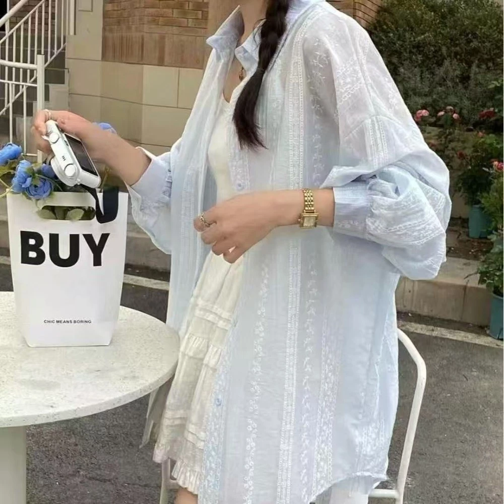 Áo Sơ Mi Chống Nắng Mỏng Dành Cho Nữ Mùa Hè Mới Thời Trang Mới Áo Khoác Dài Tay Hàng Đầu