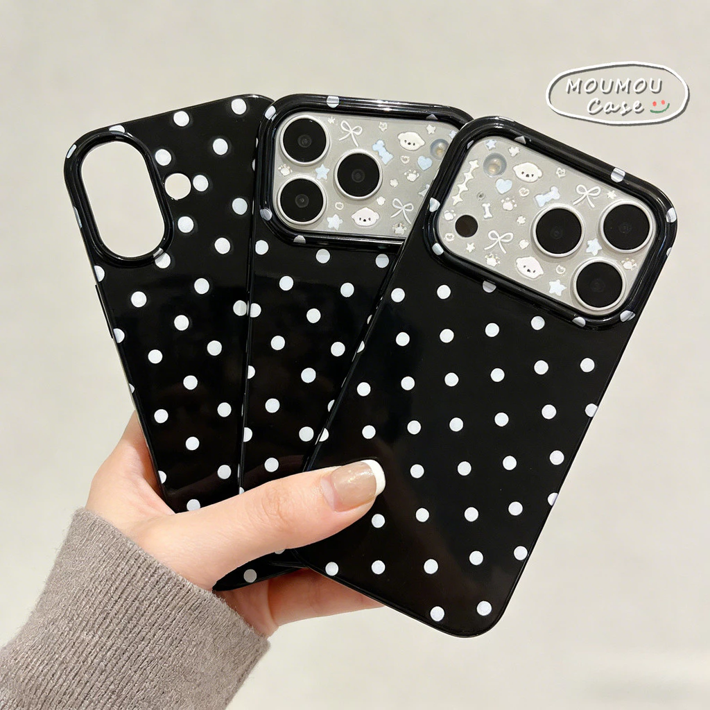 Ốp Lưng Cho Iphone Air 18 17 11 12 16 13 15 14 Pro Max 16 7 14 15 8 6s Plus XR Bìa mềm chấm bi đơn giản thời trang