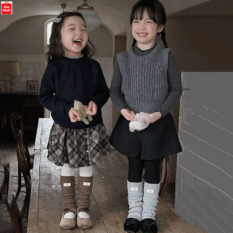 (Freesize bé từ 3-10 tuổi, cao:100-140cm) Tất Len Ống Đẹp Nhất 2026 phong cách Hàn Quốc cho Bé Gái