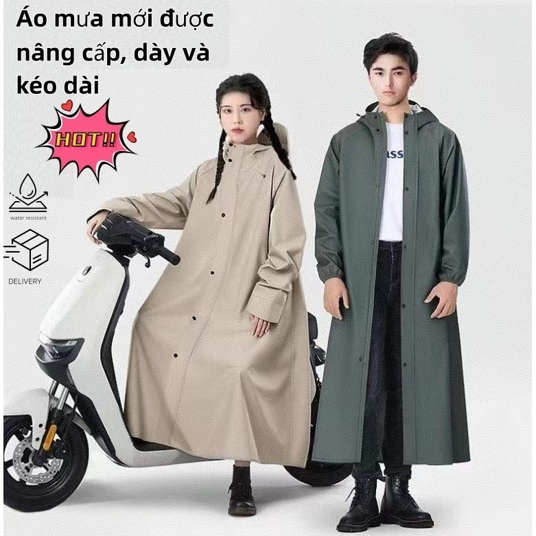 Áo Mưa Trùm Toàn Thân Nam Nữ Vải Oxford Cao Cấp Chống Thấm Hiệu Quả Xe Máy Xe Điện Tiện Lợi Hot Trend Bán Chạy